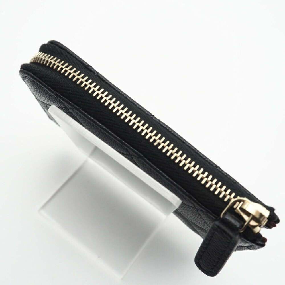 CHANEL Black Caviar Leather Logo Wallet - Picture 4 of 12